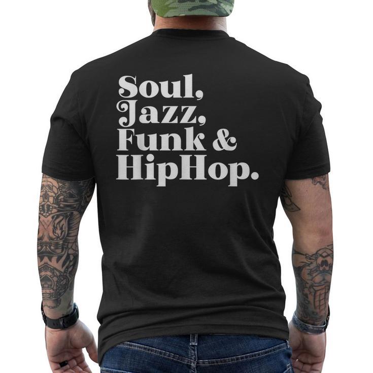 Soul Jazz Funk Hip Hop Men's T-shirt Back Print