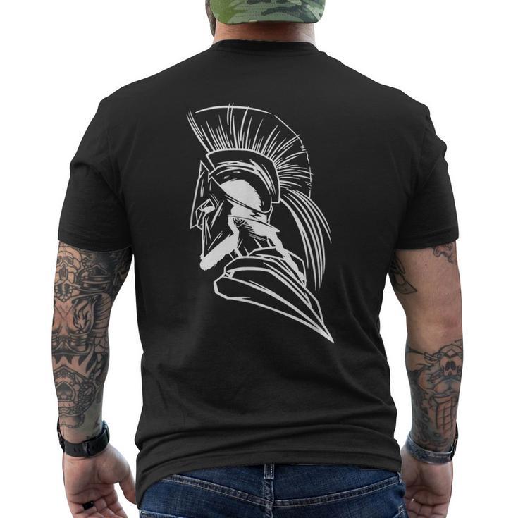 Sparta Spartan Helmet Fitness Gym Spartan Warrior T-Shirt mit Rückendruck