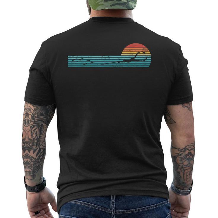 Spearfishing Retro Vintage Sunset Men's T-shirt Back Print