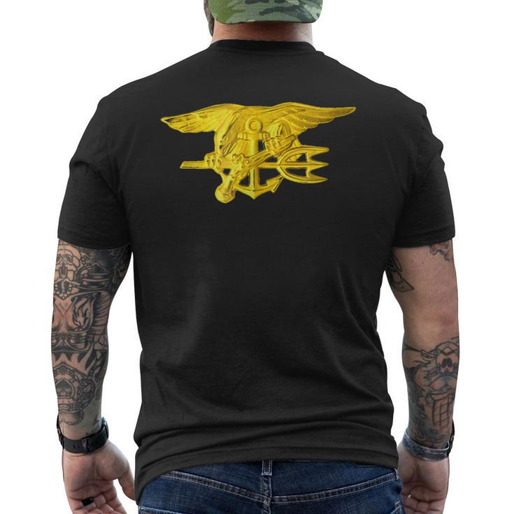Special Warfare Navy Seal Trident Military Veteran Men's T-shirt Back Print
