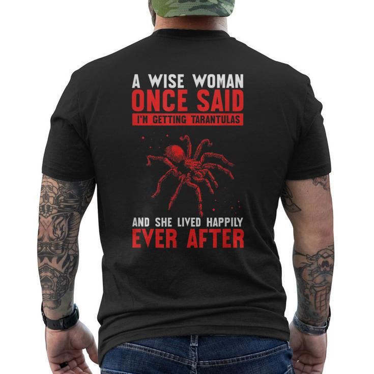 Spider Food Enclosure Hide Substrate Tarantula Owner Men's T-shirt Back Print