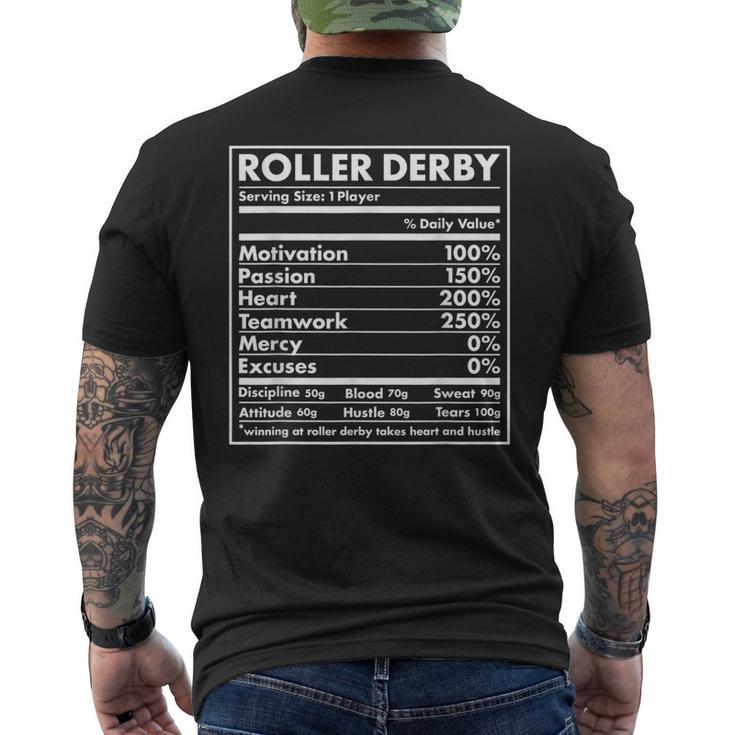 Sport Nutrition Roller Derby Men's T-shirt Back Print