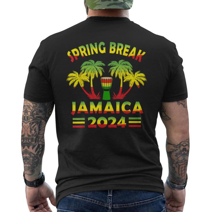 Spring Break Jamaica 2024 Matching Family Vacation Souvenir Men's T-shirt Back Print