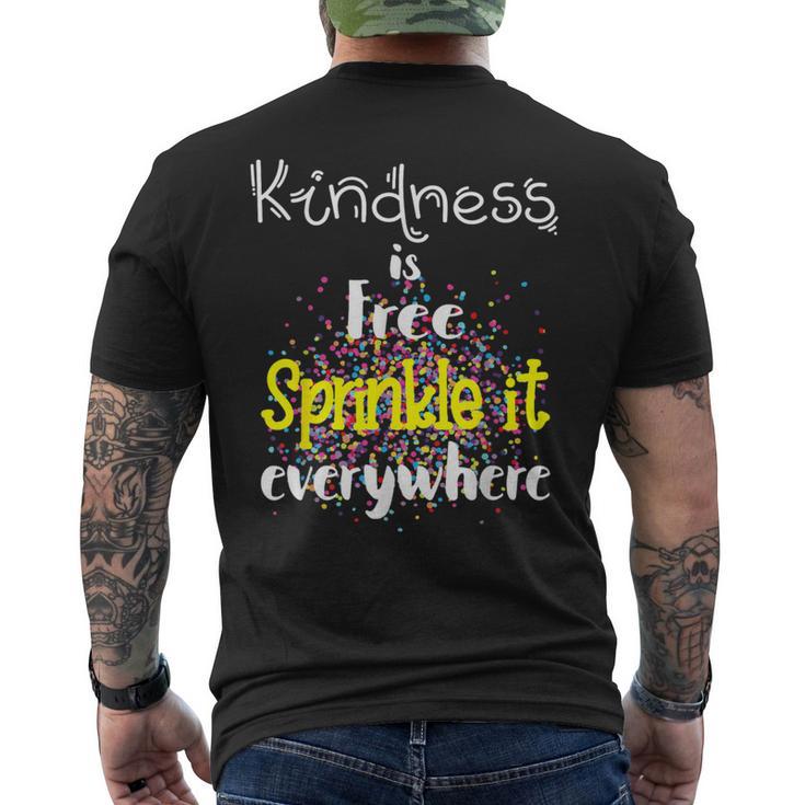 Sprinkle Kind Orange Kindness Day Anti-Bullying & Unity Day Men's T-shirt Back Print