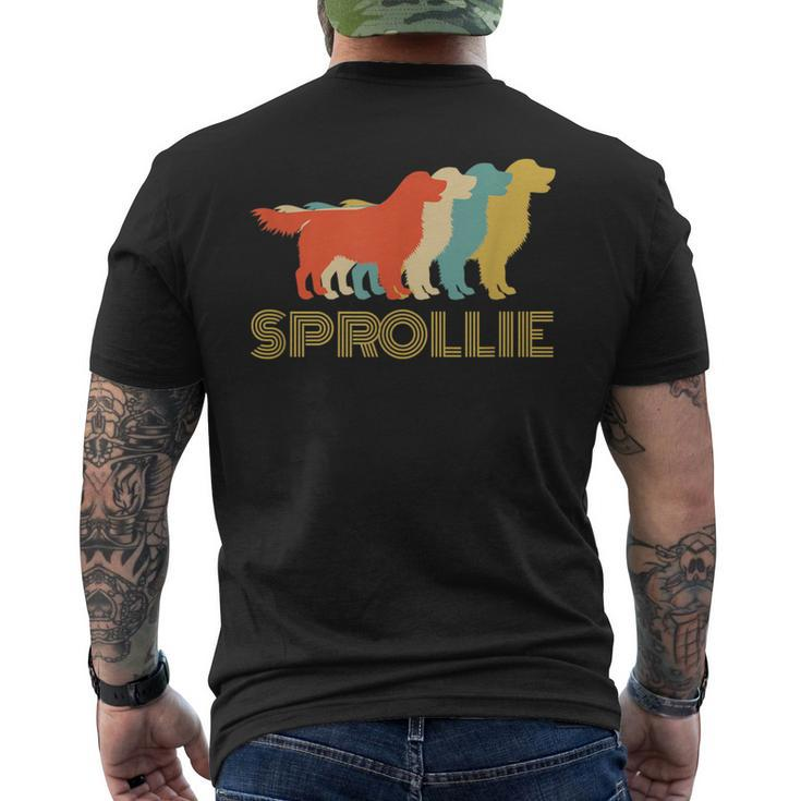 Sprollie Dog Breed Vintage Look Silhouette Men's T-shirt Back Print