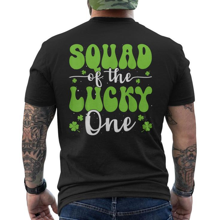 Squad Of The Lucky One First Birthday St Patrick's Day Men's T-shirt Back Print