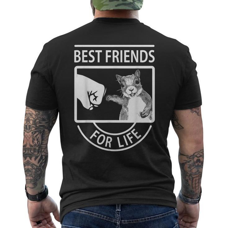 Squirrel Best Friend For Life Mens Back Print T-shirt