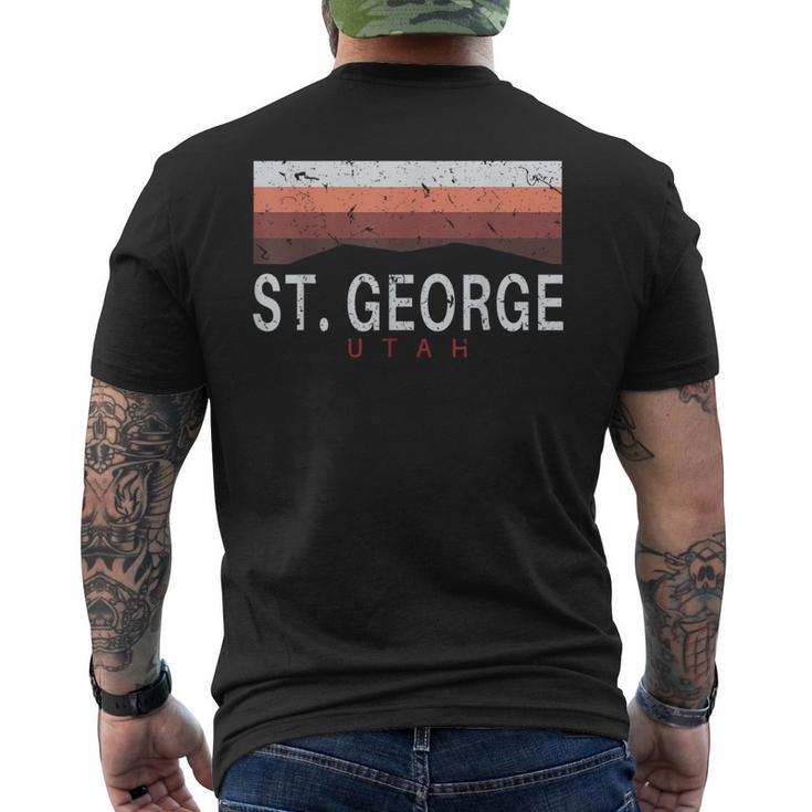 St George Utah T Vintage Ut Souvenirs Men's T-shirt Back Print