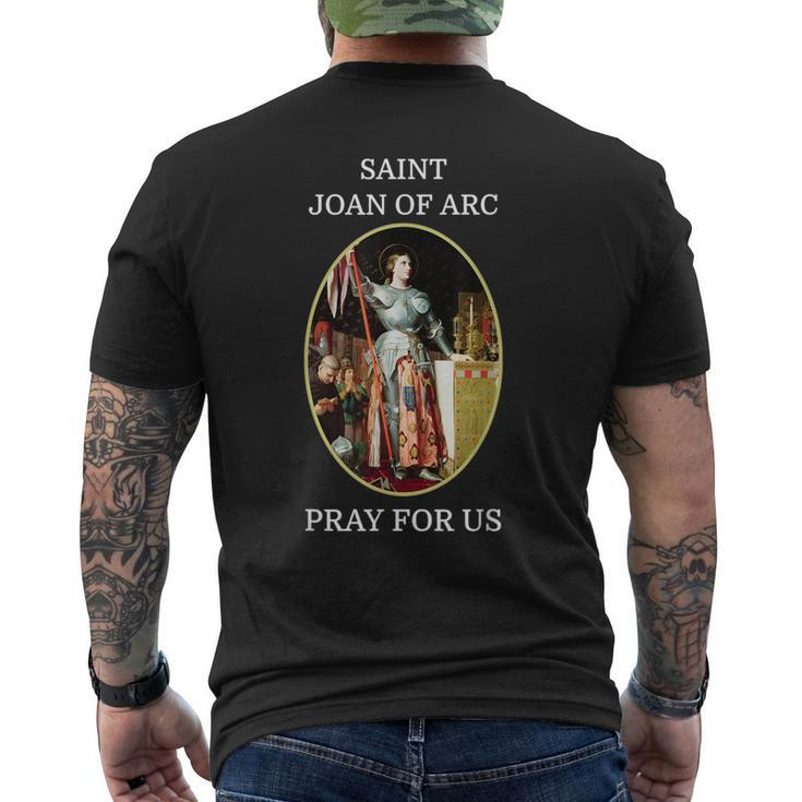 St Joan Of Arc Catholic Saint Men's T-shirt Back Print