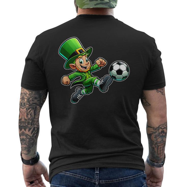 St Patrick's Day Irish Leprechaun Soccer Team Player Men's T-shirt Back Print