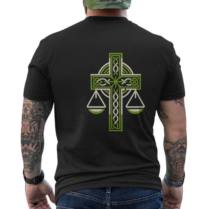 St Patrick's Day Irish Veritas Aequitas Ireland Men's T-shirt Back Print