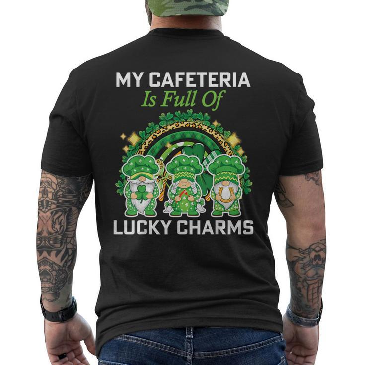St Patrick's Day Lunch Lady Chef My Cafeteria Workers Men's T-shirt Back Print
