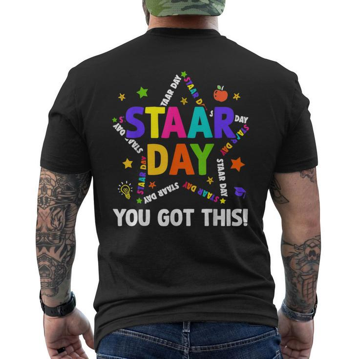 Staar Day You Got This Test Testing Day Teacher Men's T-shirt Back Print