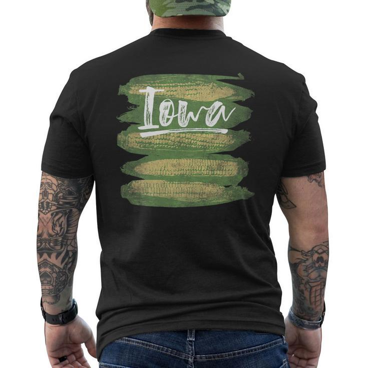 State Of Iowa Farming Corn On The Cob Men's T-shirt Back Print
