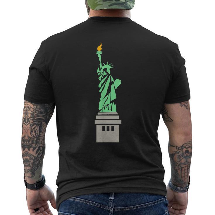 Statue Of Liberty T Nyc Statue Men's T-shirt Back Print