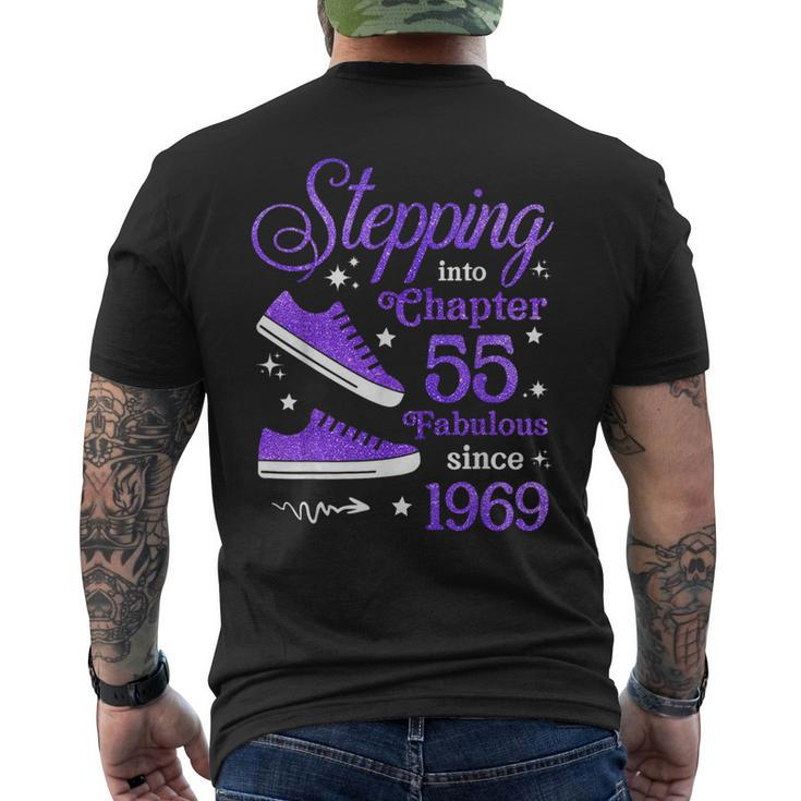Stepping Into Chapter 55 Fabulous Since 1969 55Th Birthday Men's T-shirt Back Print