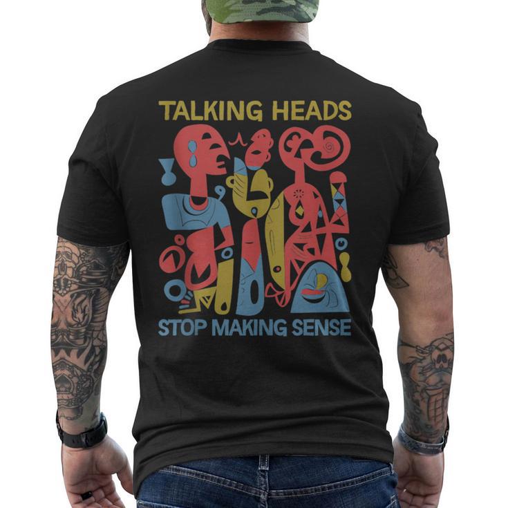 Stop Making Sensee Talking Heads Retro Men's T-shirt Back Print