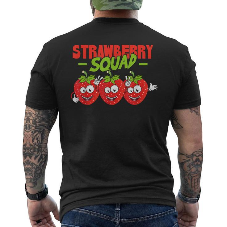 Strawberries Strawberry Squad Fruit Lover Men's T-shirt Back Print