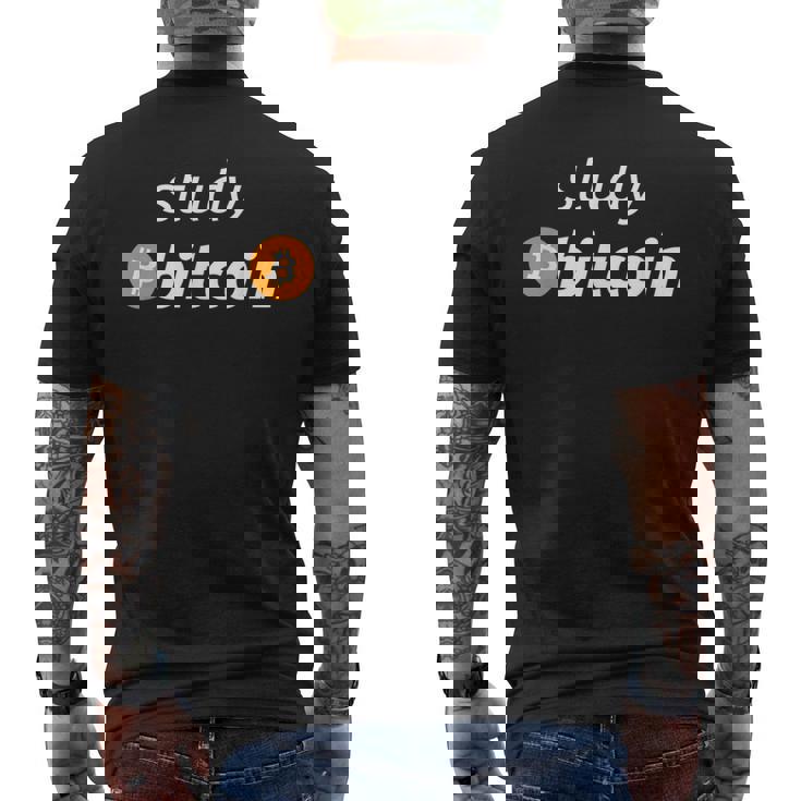 Study Bitcoin Cotización Famosa De Bitcoin Camiseta Hombre Estampado Espalda