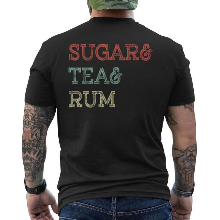 Sugar&Tea&Rum Sea Shanty Sugar Tea Rum Retro Vintage Men's T-shirt Back Print