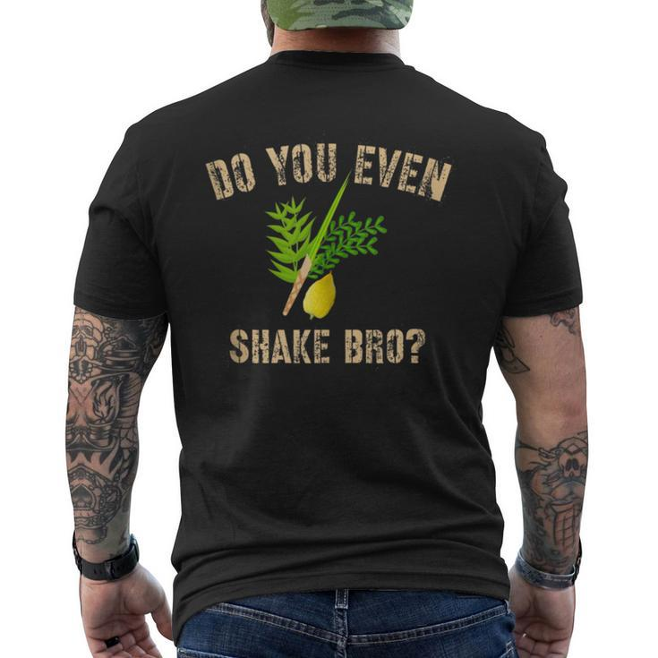 Sukkot Four Species Do You Even Shake Bro Etrog Men's T-shirt Back Print