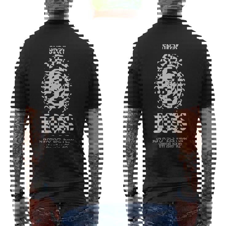 Suntory Boss Coffee Japan Mens Back Print T-shirt - Thegiftio UK