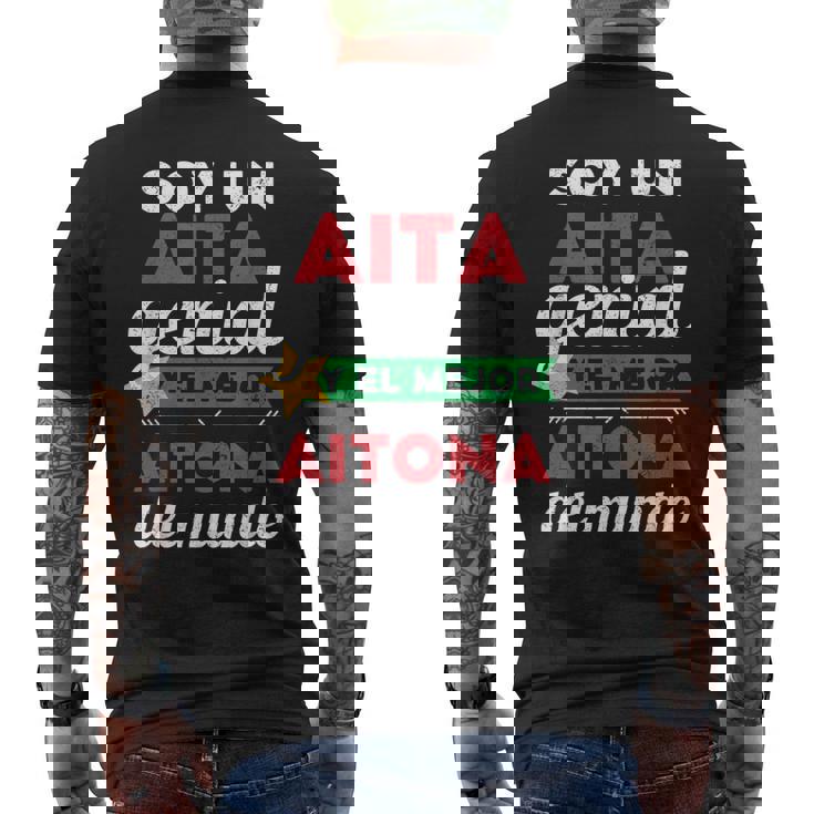 Super Aita Regalo Dia Del Aita Mejor Padre Aitona Abuelo Camiseta Hombre Estampado Espalda