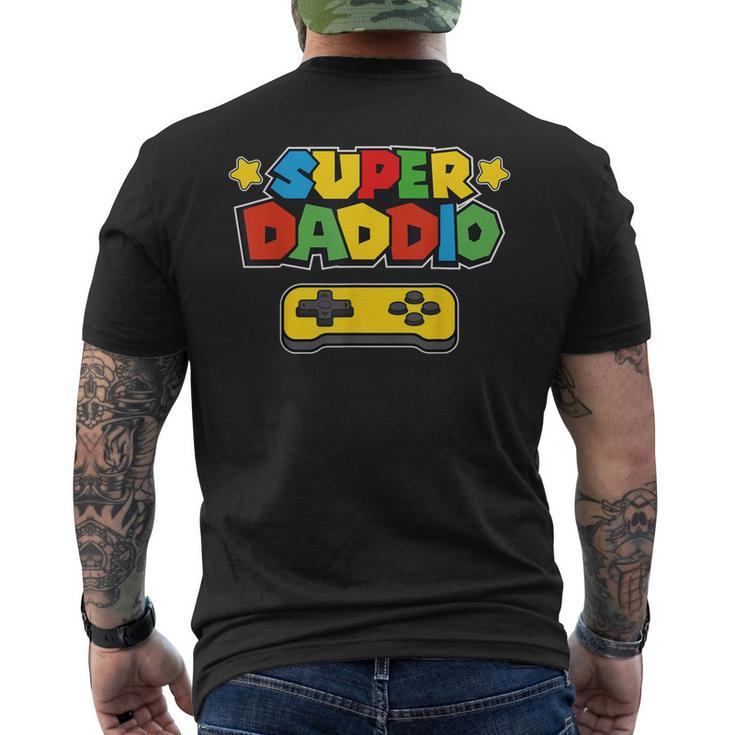 Super Daddio Gamer Dad Men's T-shirt Back Print