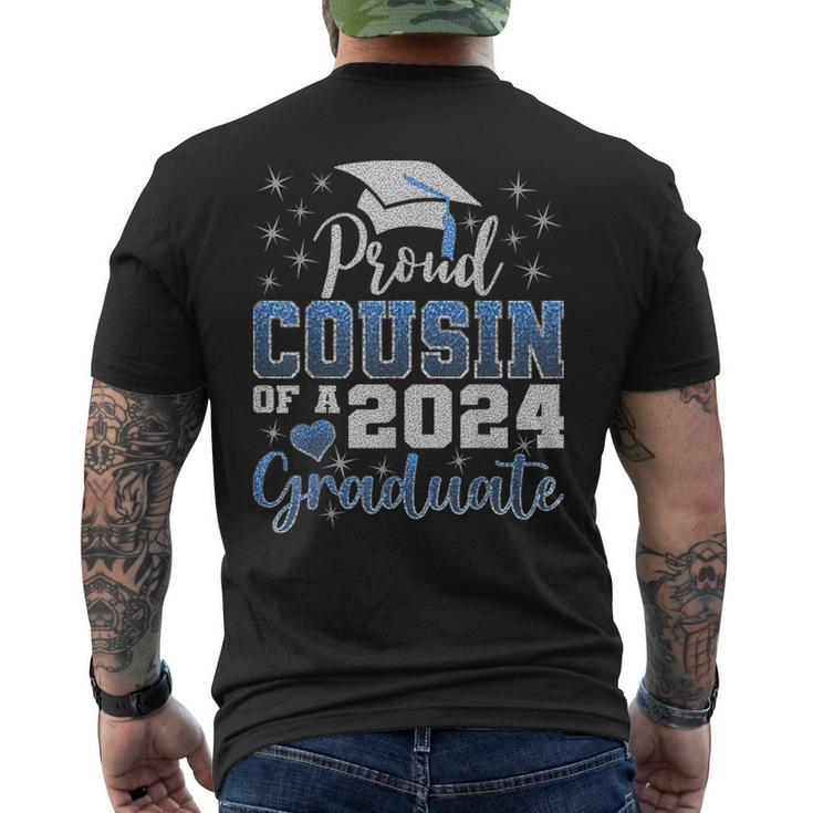 Super Proud Cousin Of 2024 Graduate Awesome Family College Men's T-shirt Back Print