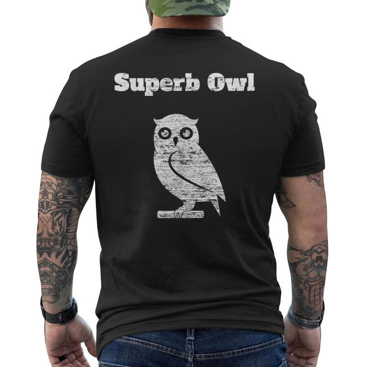 Superb Owl Men's T-shirt Back Print