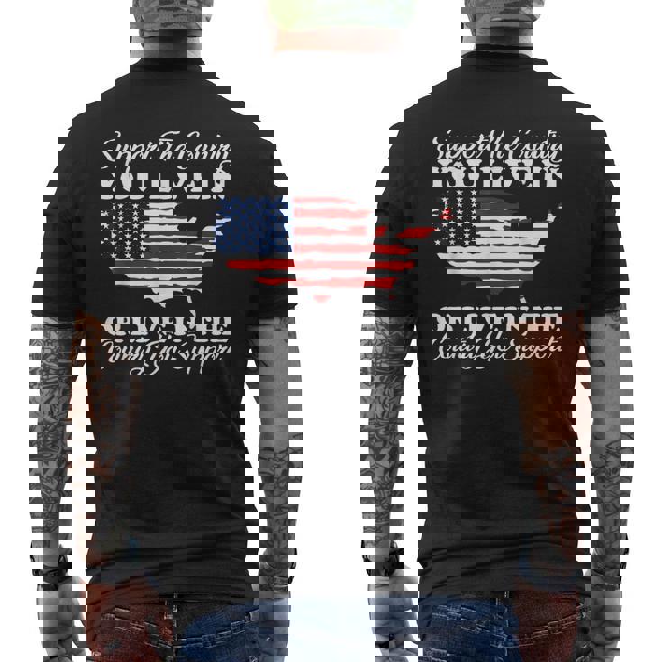 Support The Country You Live In The Country You Support Usa Men's T-shirt Back Print