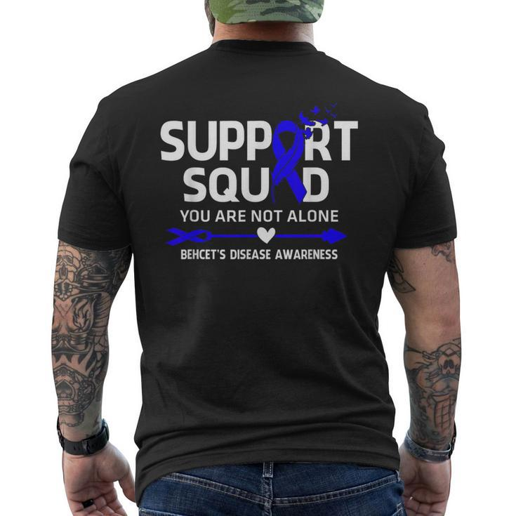Support Squad You Are Not Alone Behcet's Disease Awareness Men's T-shirt Back Print