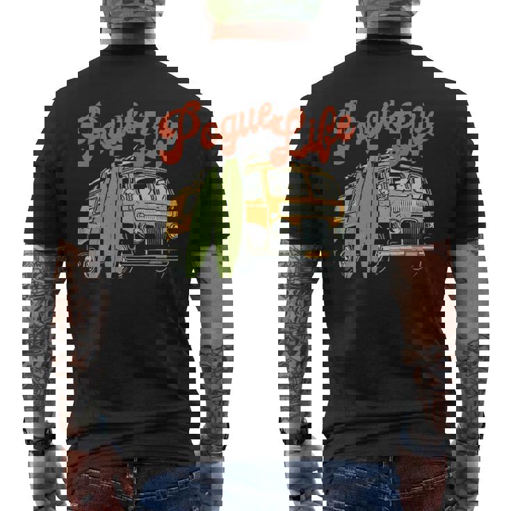 Surfer Van Pogue Life Outer Banks Vintage Beach Surfer Men's T-shirt Back Print