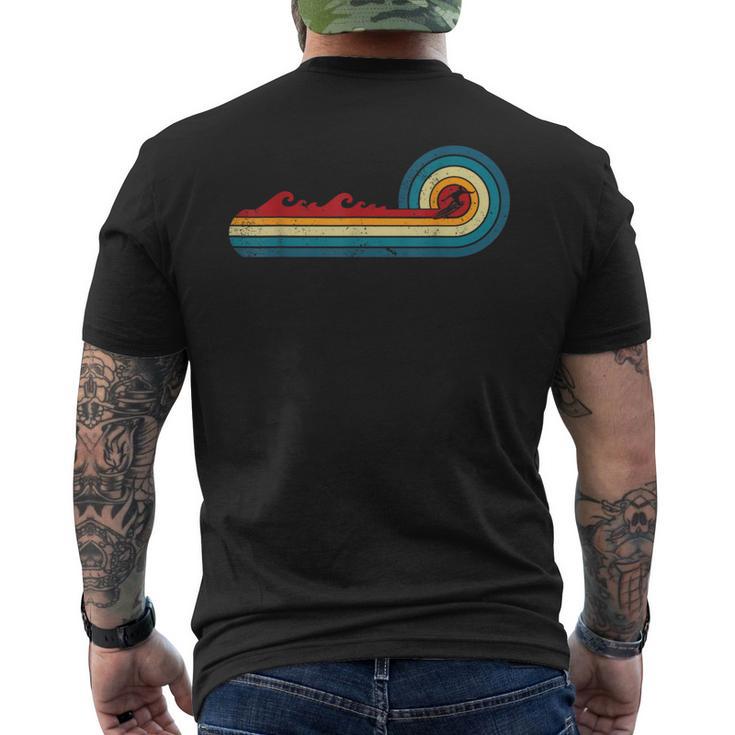 Surfer Vintage Wave Retro Surfing Surf Beach Surfboard Men's T-shirt Back Print