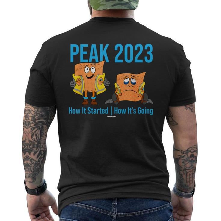 Swagazon Associate Peak 23 How It Started How Its Going Peak Men's T-shirt Back Print
