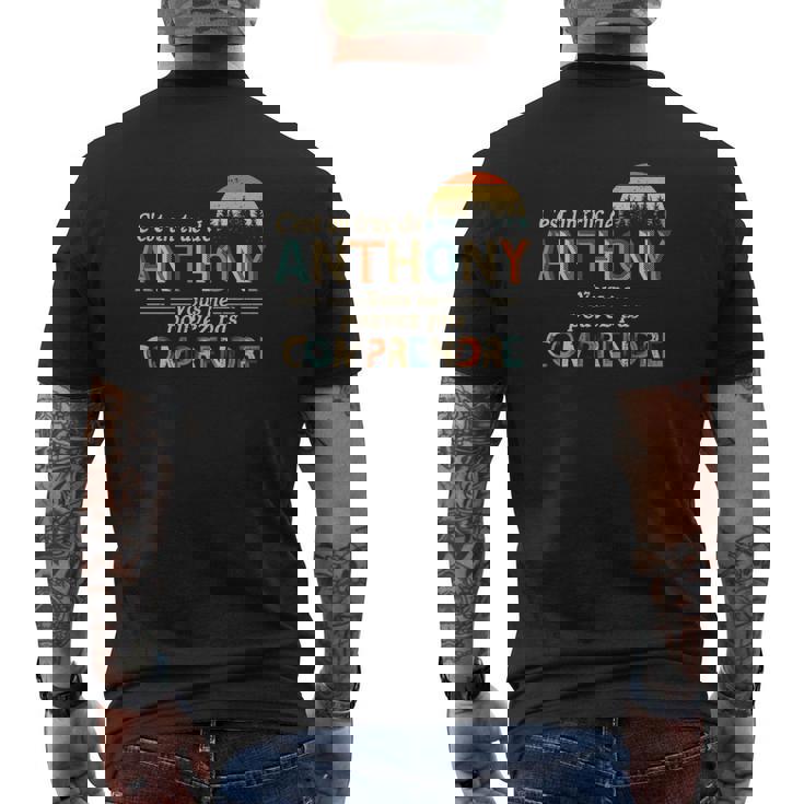 T-shirt imprimé au dos Anthony Unique, C'est un Truc de Anthony Design Coucher de Soleil