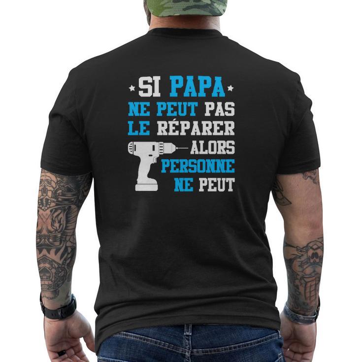 T-shirt imprimé au dos Fête des Pères Si Papa Ne Peut Pas Le Réparer, Idée Cadeau