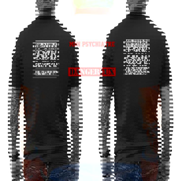 T-shirt imprimé au dos imprimé au dos Humoristique Homme Presque Plus Dangereux