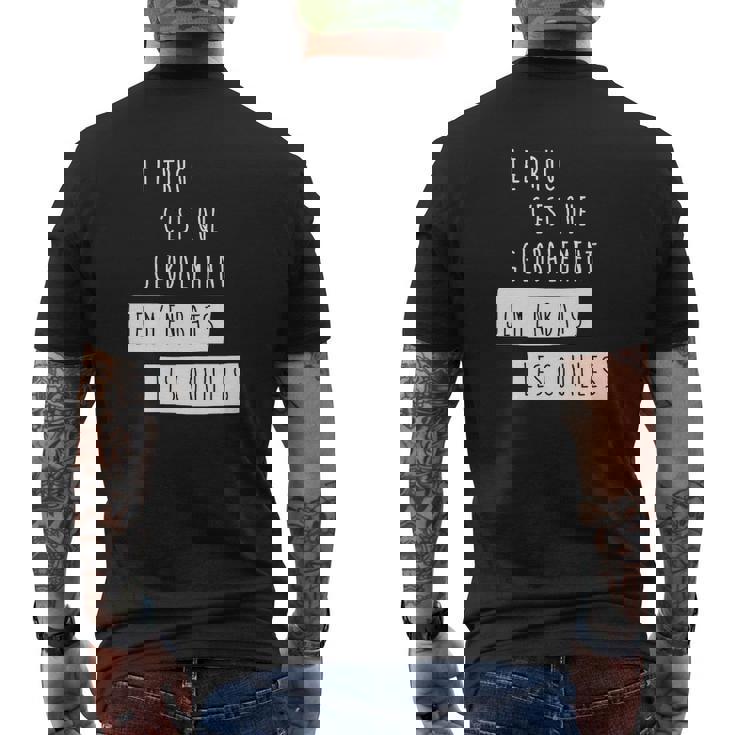 T-shirt imprimé au dos imprimé au dos Humour Homme Globalement Je M'en Bats Les Couilles