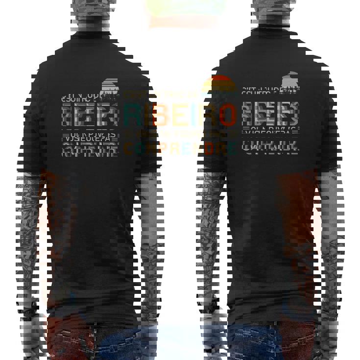 T-shirt imprimé au dos imprimé au dos Ribeiro Personnalisé, C'est un Truc de Ribeiro avec Coucher de Soleil