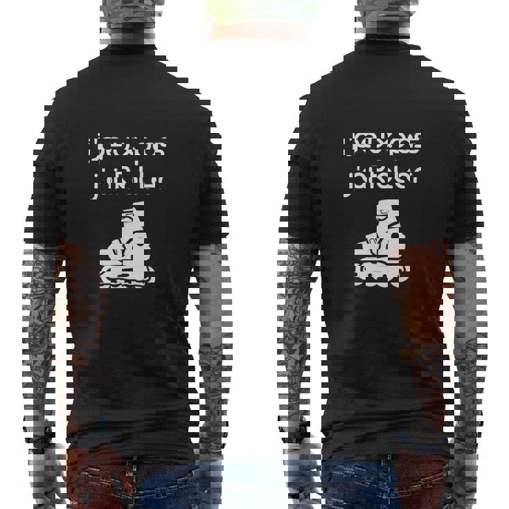 T-shirt imprimé au dos J'peux Pas J'ai Roller pour Amateurs de Patinage
