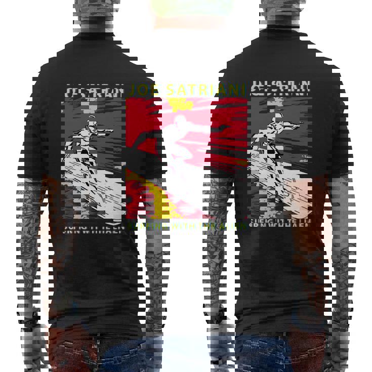 Surfing Joe Satriani T Shirt T-shirt Imprimé Au Dos Joe Satriani