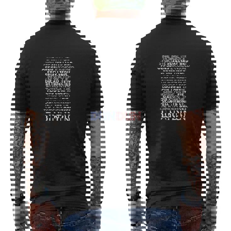 T-shirt imprimé au dos Noir Unité Victimes Spéciales, Texte Série Culte DUN DUN