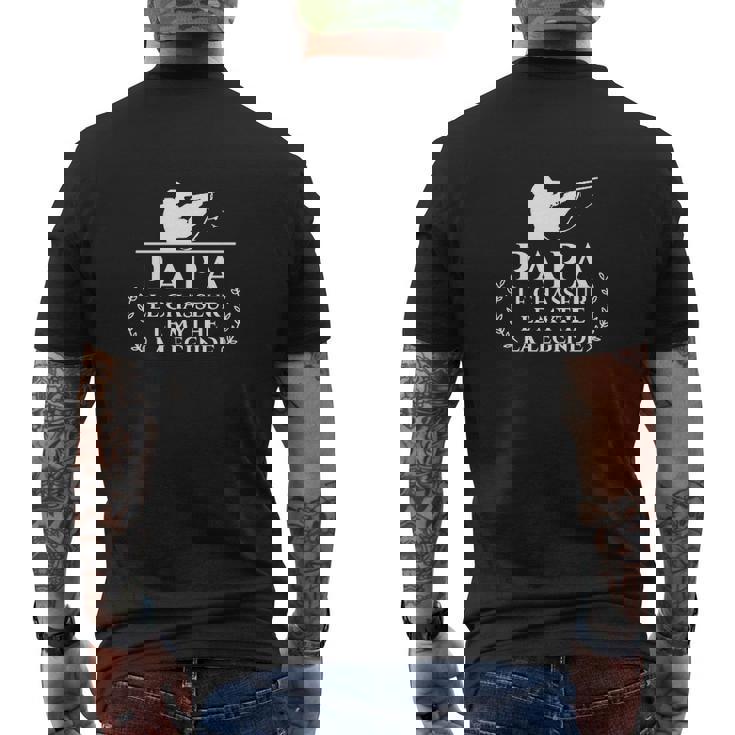 T-shirt imprimé au dos Passion Chasse Papa le Chasseur, Idée pour Fans de Chasse