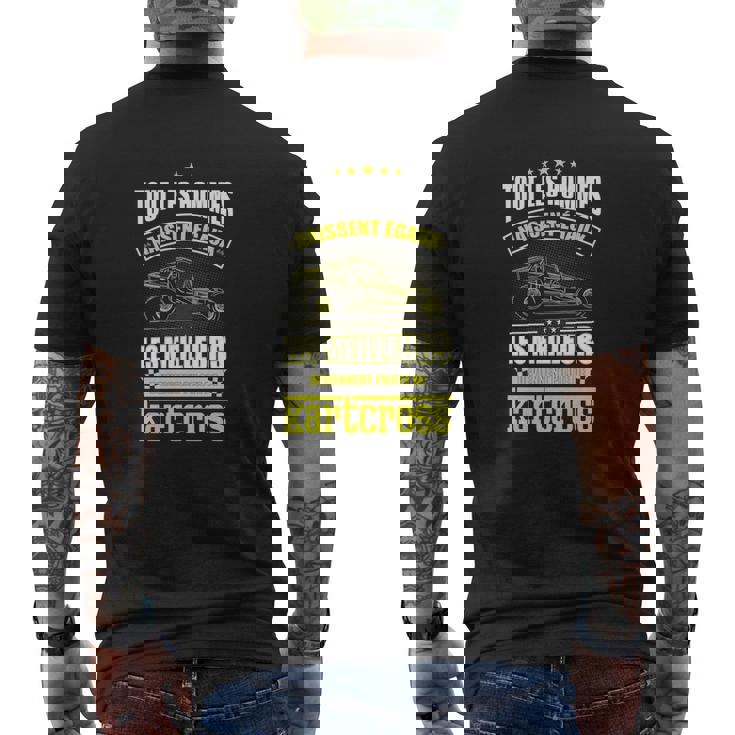 T-shirt imprimé au dos Pilote de Kartcross, Idéal pour les Passionnés de Course