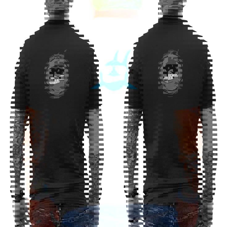 T-shirt imprimé au dos Requin Poker Dangereux pour Hommes, Tee Drôle de Jeu