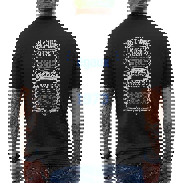 T-shirt imprimé au dos Vintage Année 1973, Design Rétro Unisexe