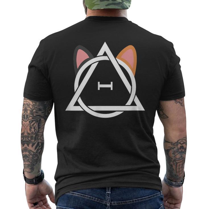 Theta Delta Symbol For Calico Cat Therian Men's T-shirt Back Print