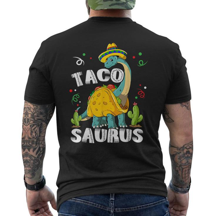Tacosaurus Cinco De Mayo Taco Dinosaur Men's T-shirt Back Print