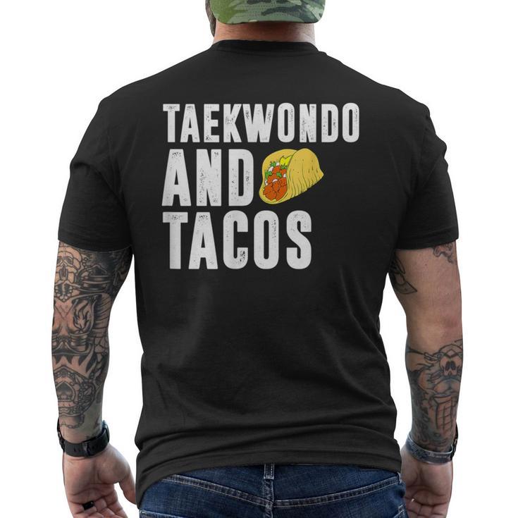 Taekwondo And Tacos Love Mexican Food T Men's T-shirt Back Print